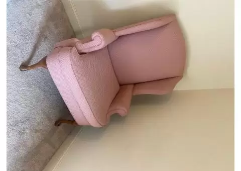 Pink sofa chair